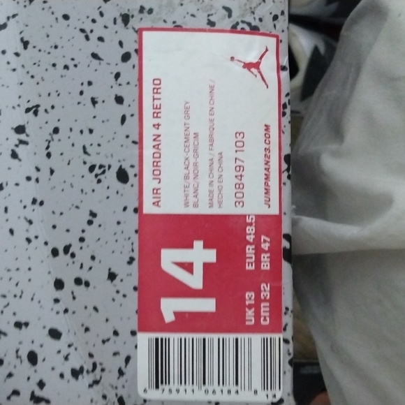 Jordan 4's size 14 gently worn - Picture 2 of 8